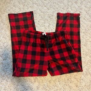 Stars Above Womens Flannel Pajama Pants Red/Black Plaid